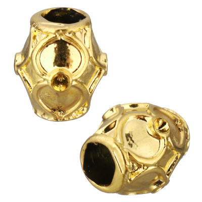 Large bead in two colors and crystal chat