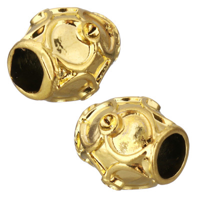 Large bead in two colors and crystal chat