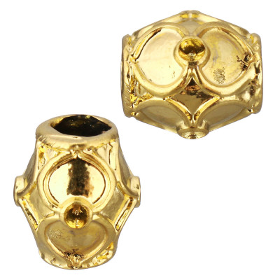 Large bead in two colors and crystal chat