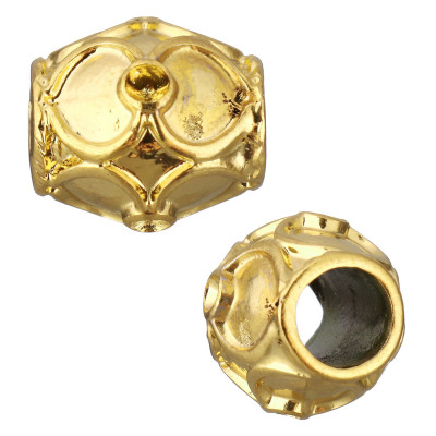 Large bead in two colors and crystal chat