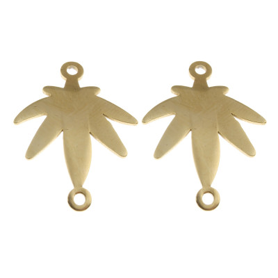 Surgical steel connector in two colors