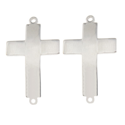 Socket connector made of surgical steel in two colors