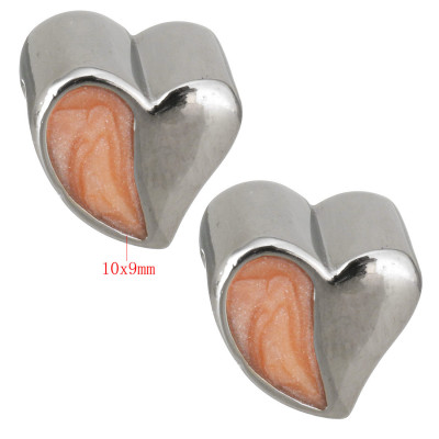 Bead heart made of surgical steel