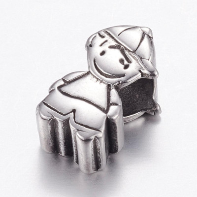 Little surgical steel bead boy
