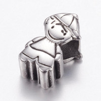 Little surgical steel bead boy
