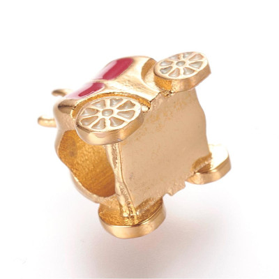 Surgical steel carriage bead in many colors