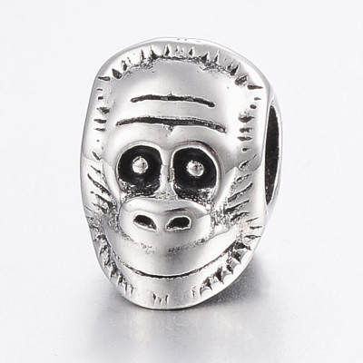 Bead Head of surgical steel gorilla