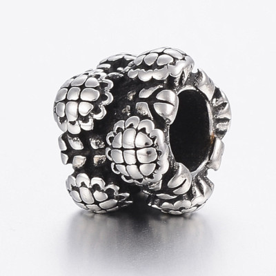 Surgical steel large bead