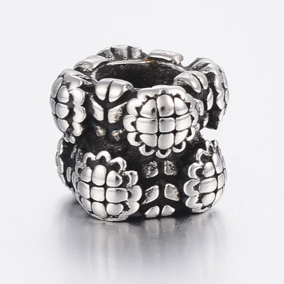 Surgical steel large bead