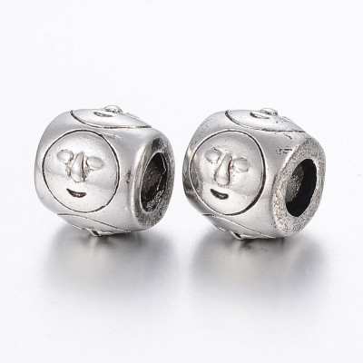 Surgical steel large bead
