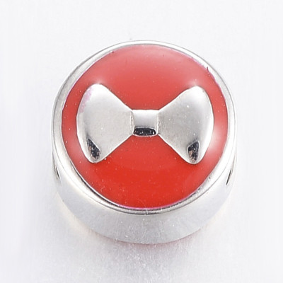 Bead with bow made of surgical steel