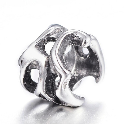 Small bead cut from surgical steel