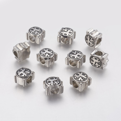 Bead alarm clock in surgical steel in two color variants