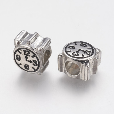 Bead alarm clock in surgical steel in two color variants