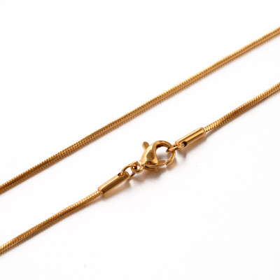 Surgical steel chain HADINKA Diameter 0,90mm length 45cm gold plating