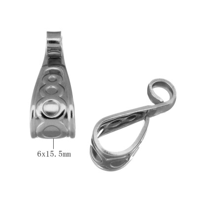 Massive upper part decorated with surgical steel