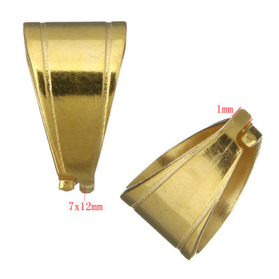 Massive stainless steel upper hook in gold plating