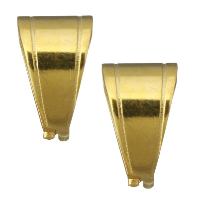 Massive stainless steel upper hook in gold plating