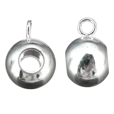 Bead with eyelet 5 x 9 x 6mm from surgical steel