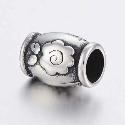 Bead with inscription Sister of surgical steel