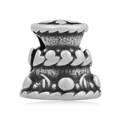 Double-story bead cake made of surgical steel