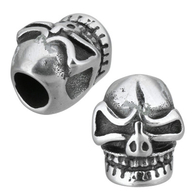 Bead skull made of surgical steel