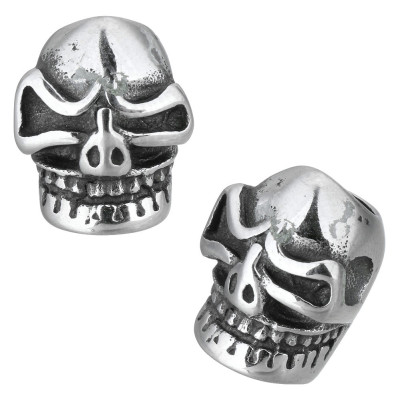 Bead skull made of surgical steel