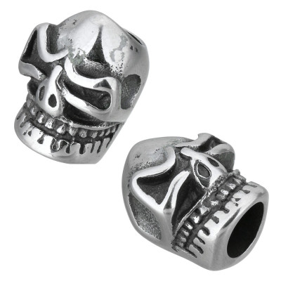 Bead skull made of surgical steel
