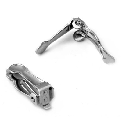 Clip with flat 3.5 and eyelet for hanging from surgical steel