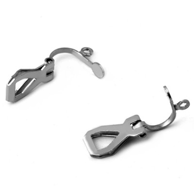 Clip with flat 3.5 and eyelet for hanging from surgical steel