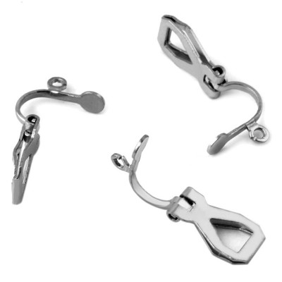 Clip with flat 3.5 and eyelet for hanging from surgical steel