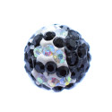 Chaton ball JET Crystal AB 10mm bead