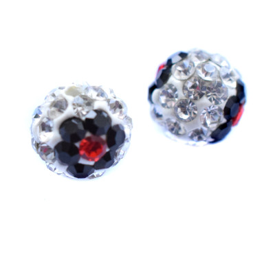 Chaton Crystal Light Siam Jet 6mm half drilled