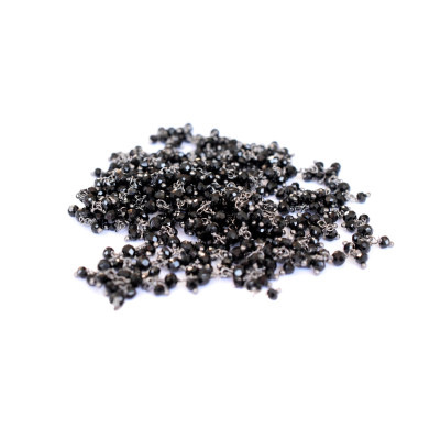 Ketlovaný černý spinel AG 925 černé rhodium