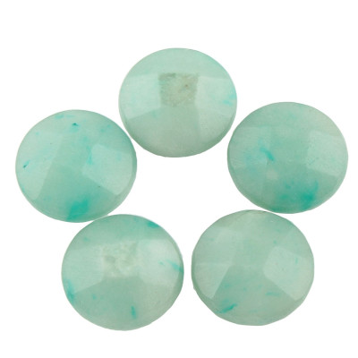 Dyed marble 12 x 6mm cabochon