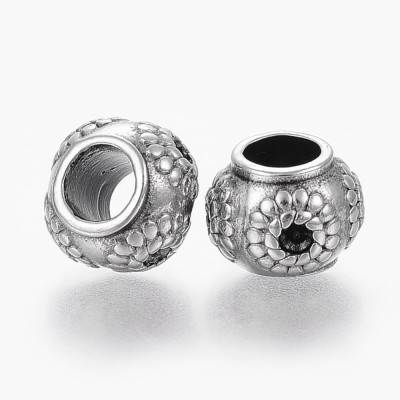 Surgical steel large bead