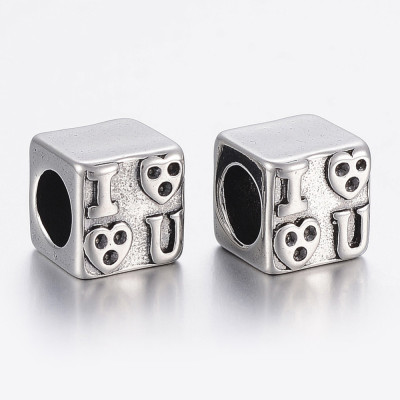 Bead cube of surgical steel