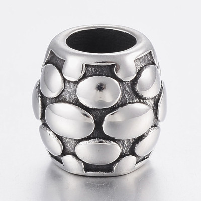 Surgical steel large bead