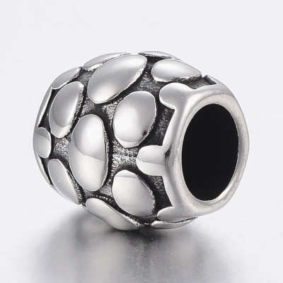 Surgical steel large bead