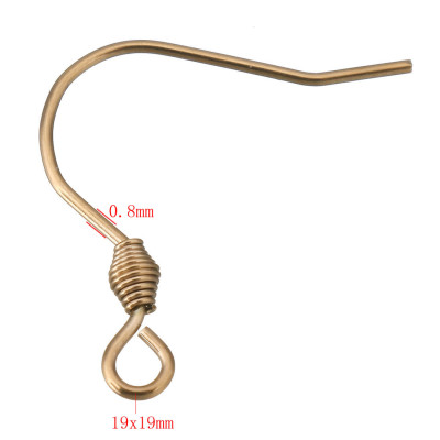 Afrohook with decorative spiral stainless steel