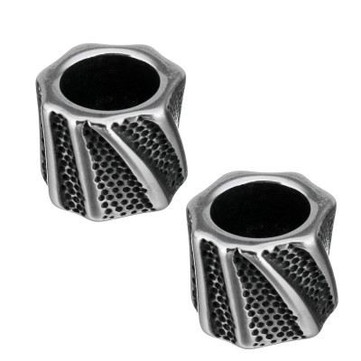 Large bead of surgical steel