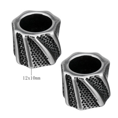 Large bead of surgical steel