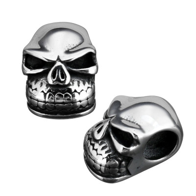 Unshaven surgical steel skull