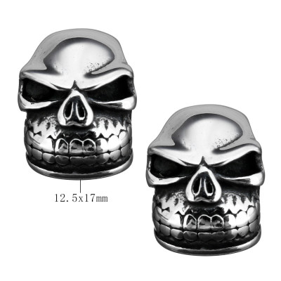 Unshaven surgical steel skull