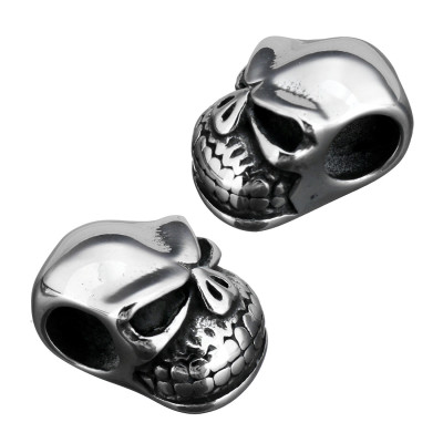 Unshaven surgical steel skull