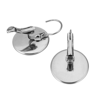 Mechanical earrings with a bowl of 12mm surgical steel