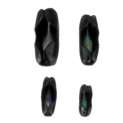 304 Steel Ball Chain Findings Connectors Black elektroplating
