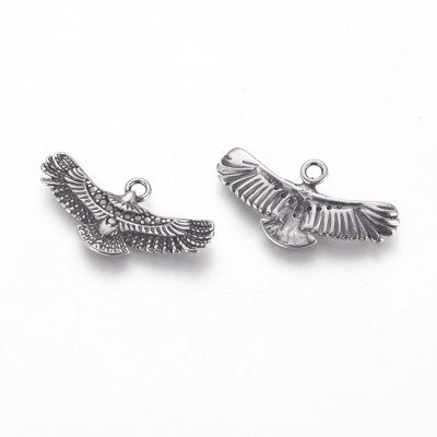 Surgical steel eagle pendant