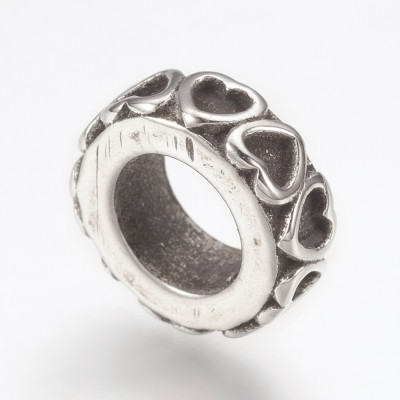 Extension ring with surgical steel hearts