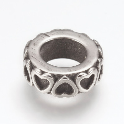 Extension ring with surgical steel hearts